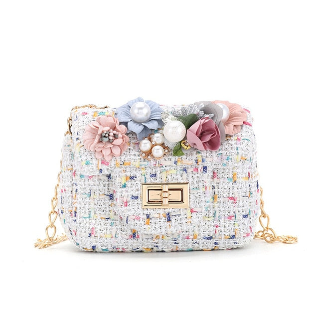 Creative Elegant Cute Flower Decor Faux Pearl Handbag - Temu